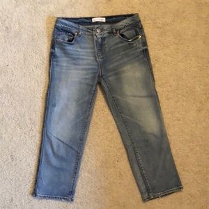 LOFT Straight Crop Jeans🍑